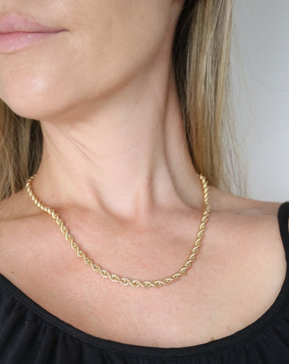 Rope Chain in solid gold