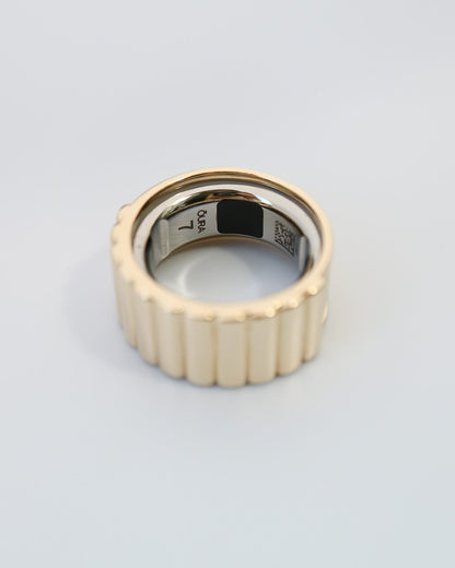 Sterling Silver Vermeil Ring Jacket for Oura Ring 4
