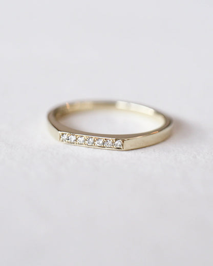Seven Wishes 9ct Gold Diamond Signet Ring