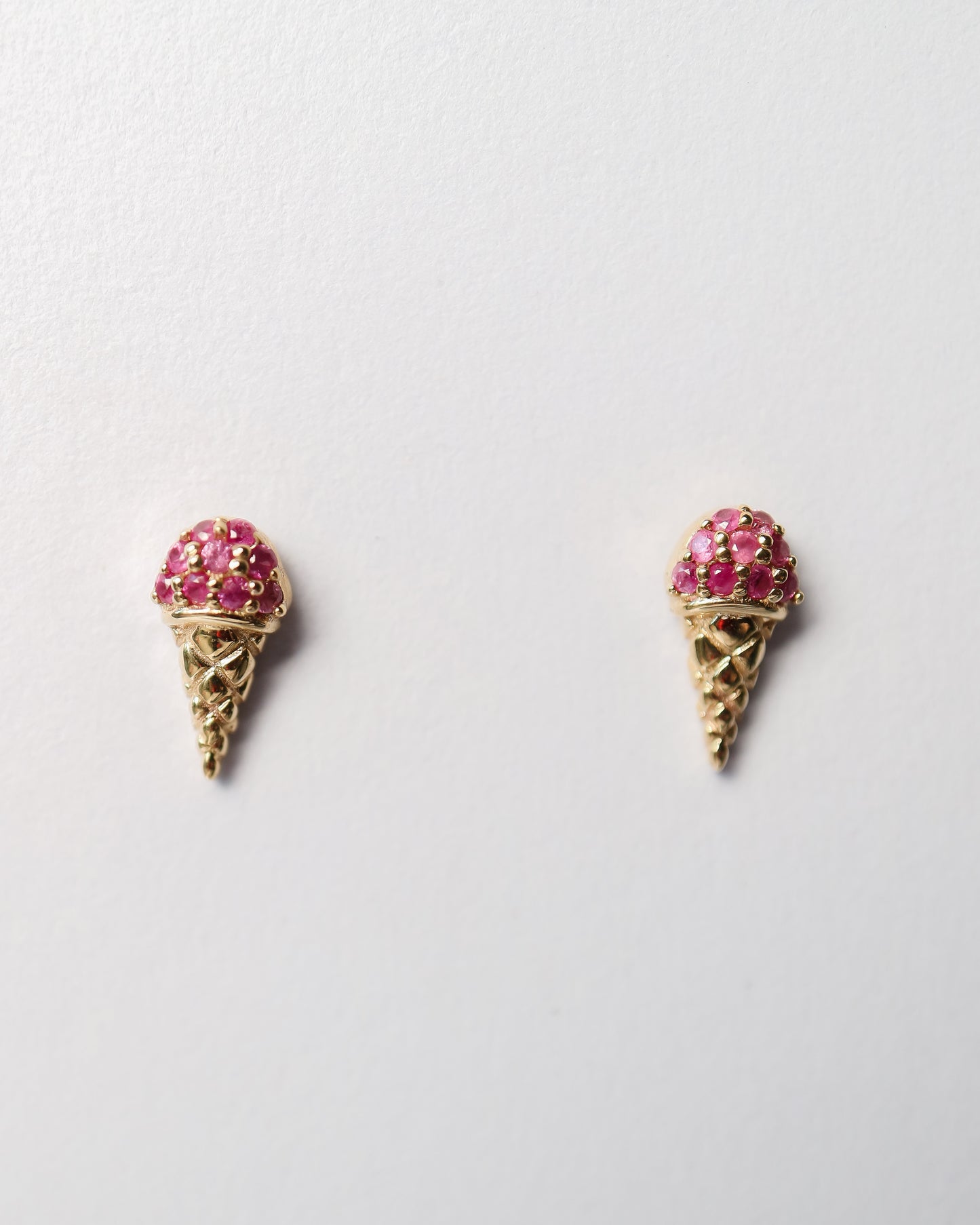 9kt Gold & Sapphire Ice Cream Studs