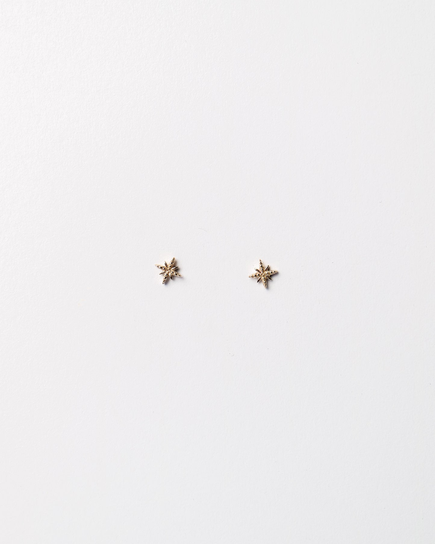 9ct diamond star stud earrings