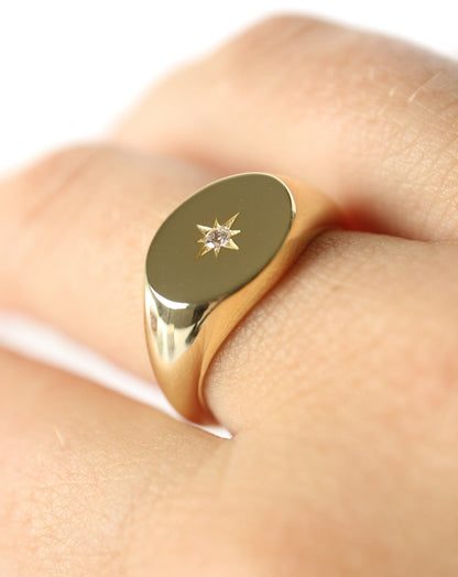 Star Signet Ring from Kini Jewels