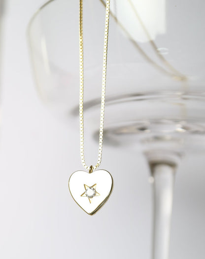 Star of my Heart gold necklace by Kini Jewels