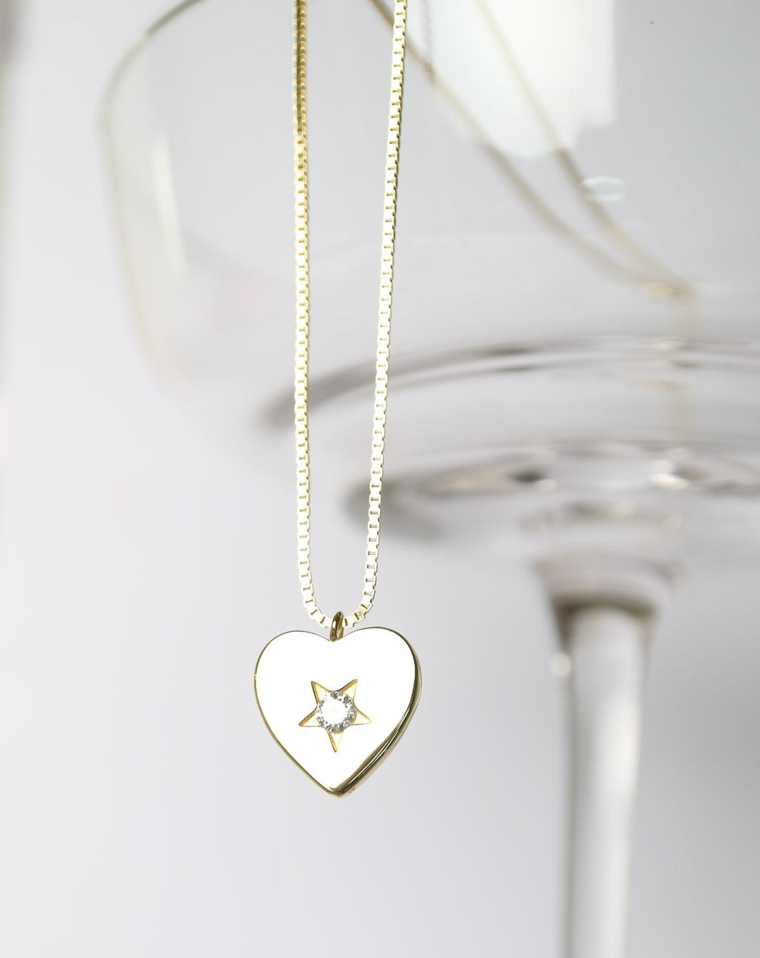 Star of my Heart gold necklace by Kini Jewels