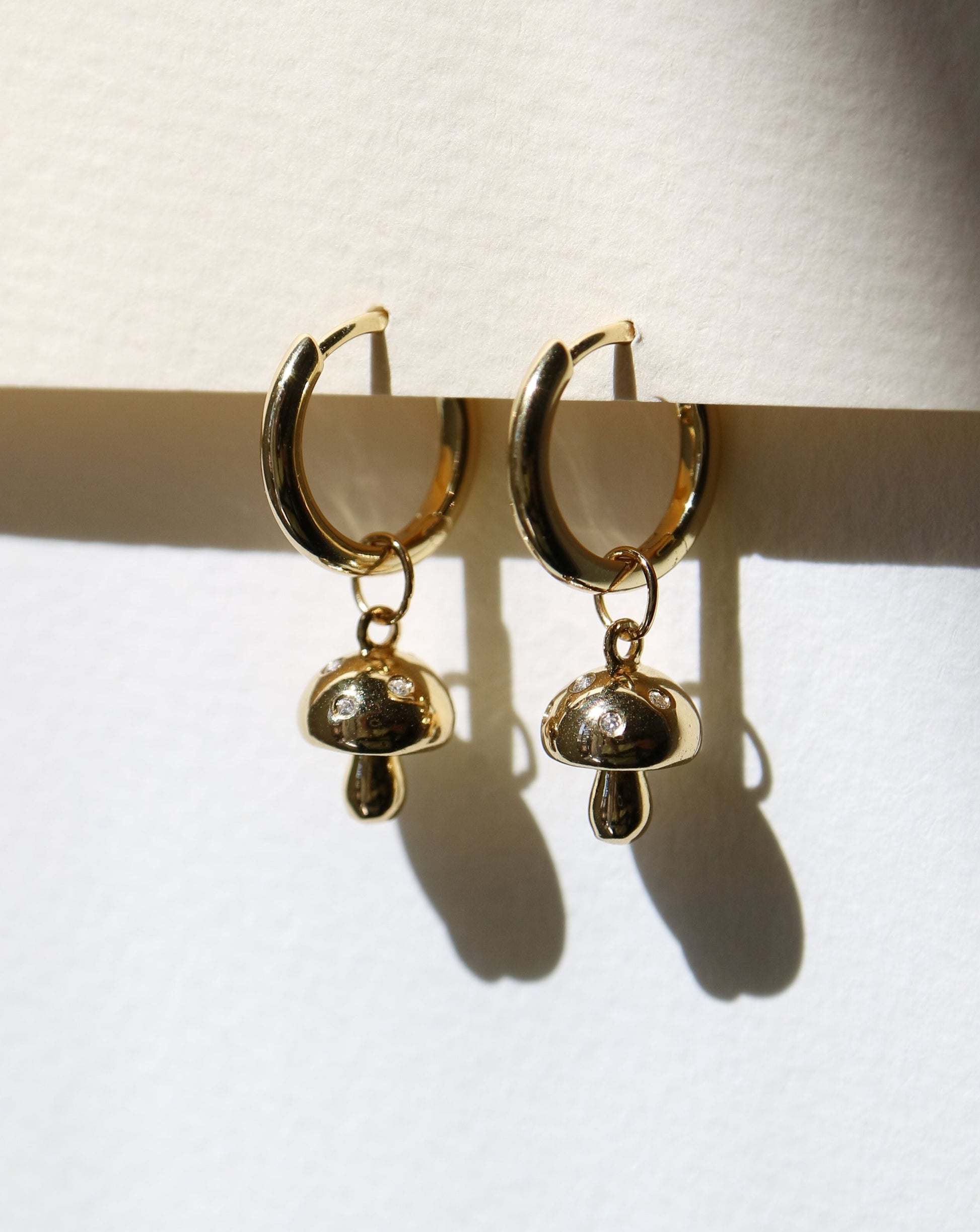 Magic Mushroom Charm for hoop earrings