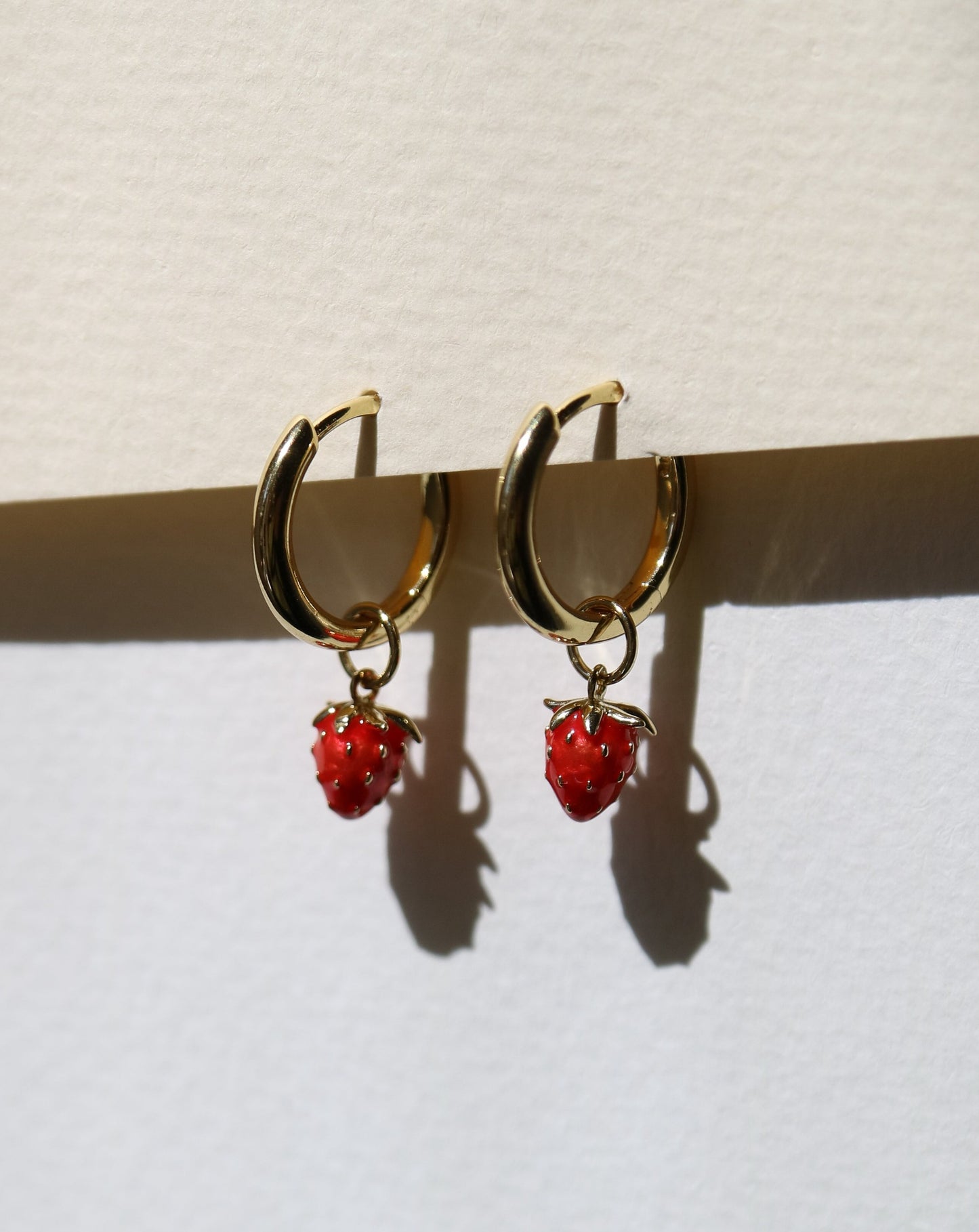 Strawberry charms for earrings