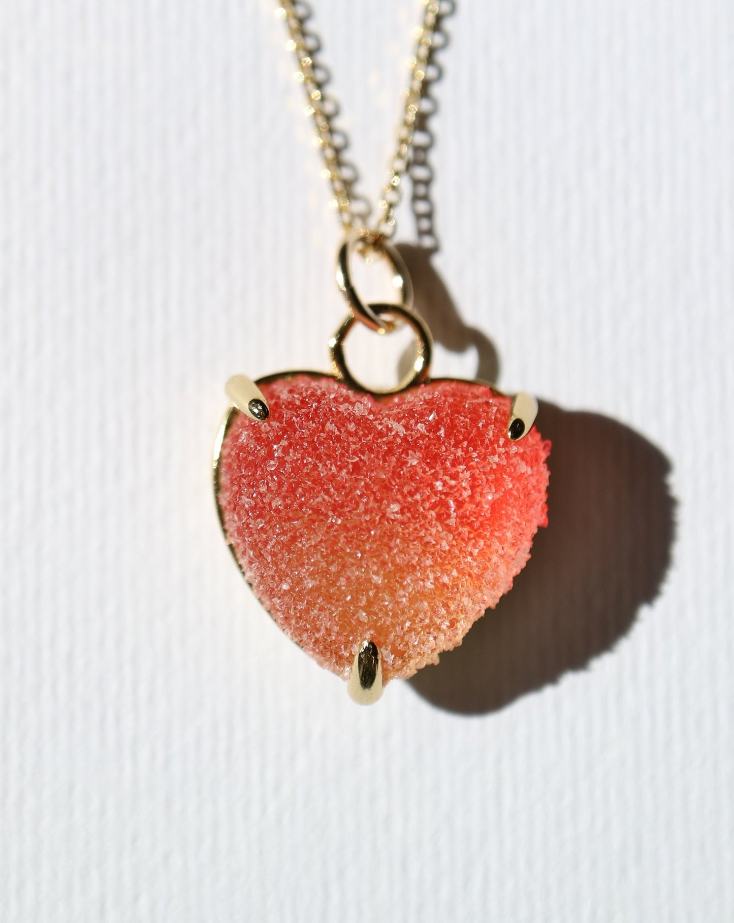 Jelly heart sweet charm for jewellery