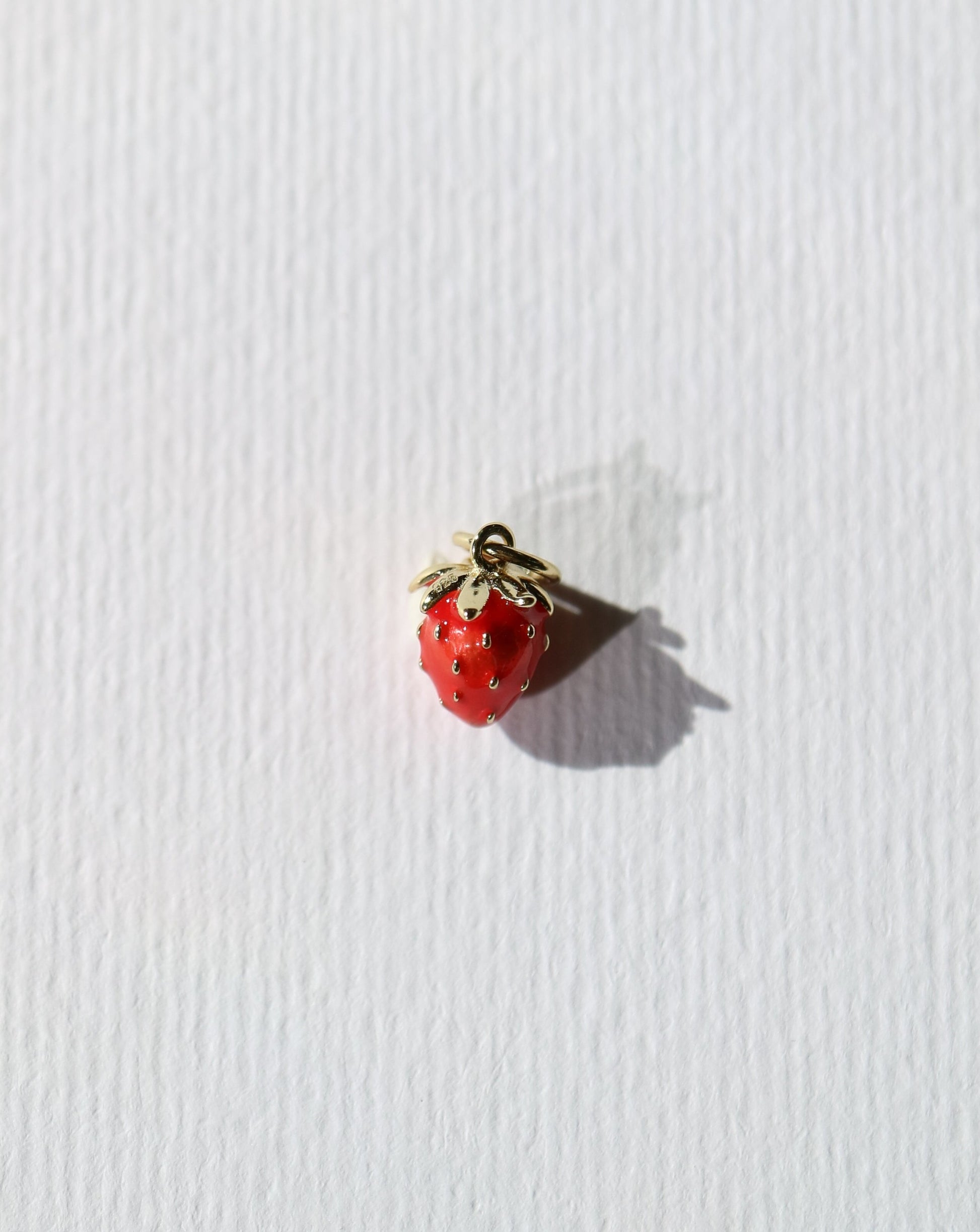Strawberry charms for jewellery