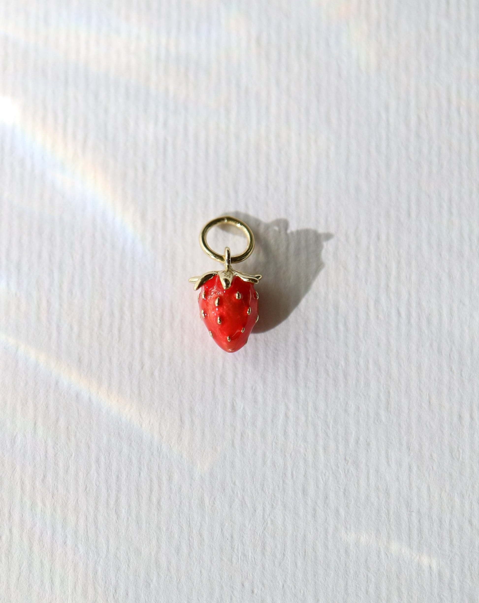 Strawberry charms for jewelry