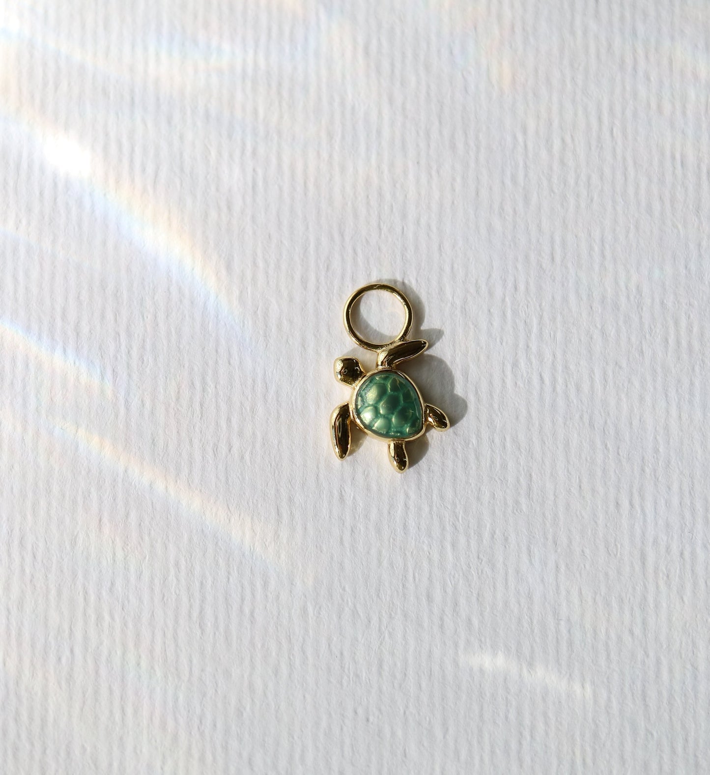 Turtle charm for jewelry