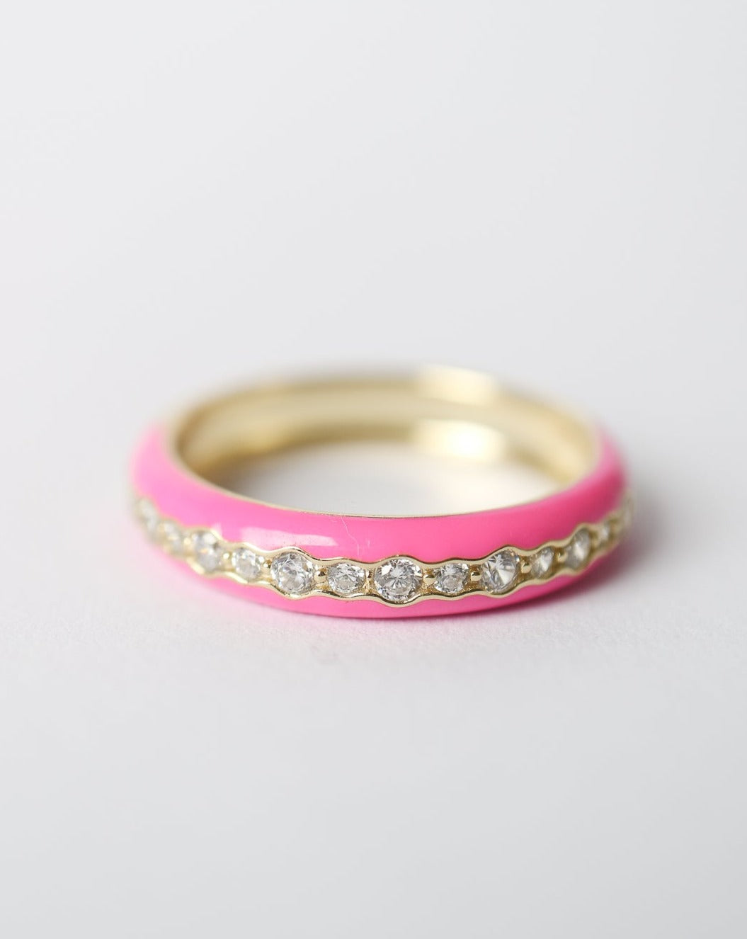 Summer Sadie enamel gold rings