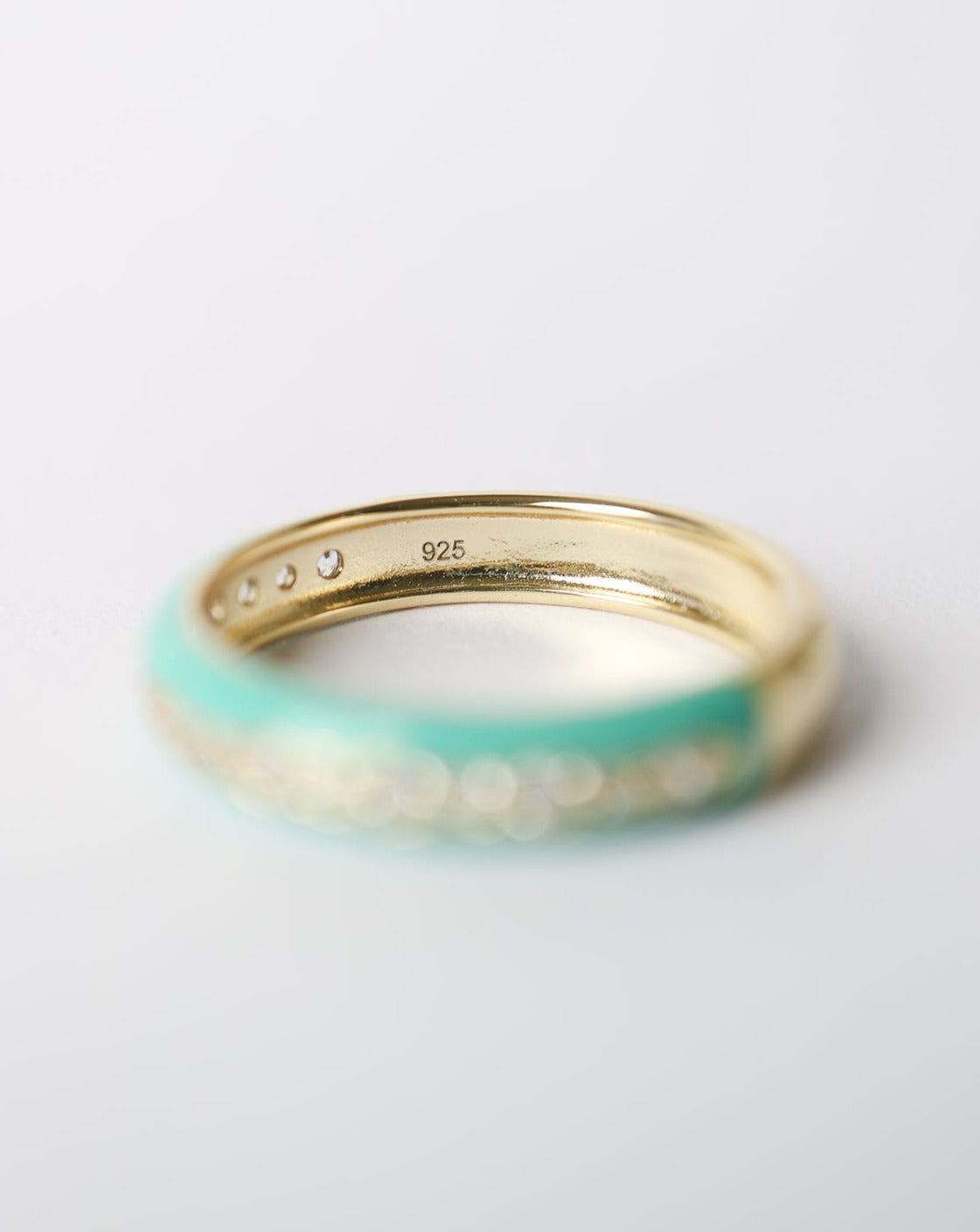 Summer Sadie enamel gold rings