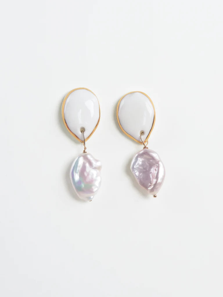 Teardrop Pearl Earrings