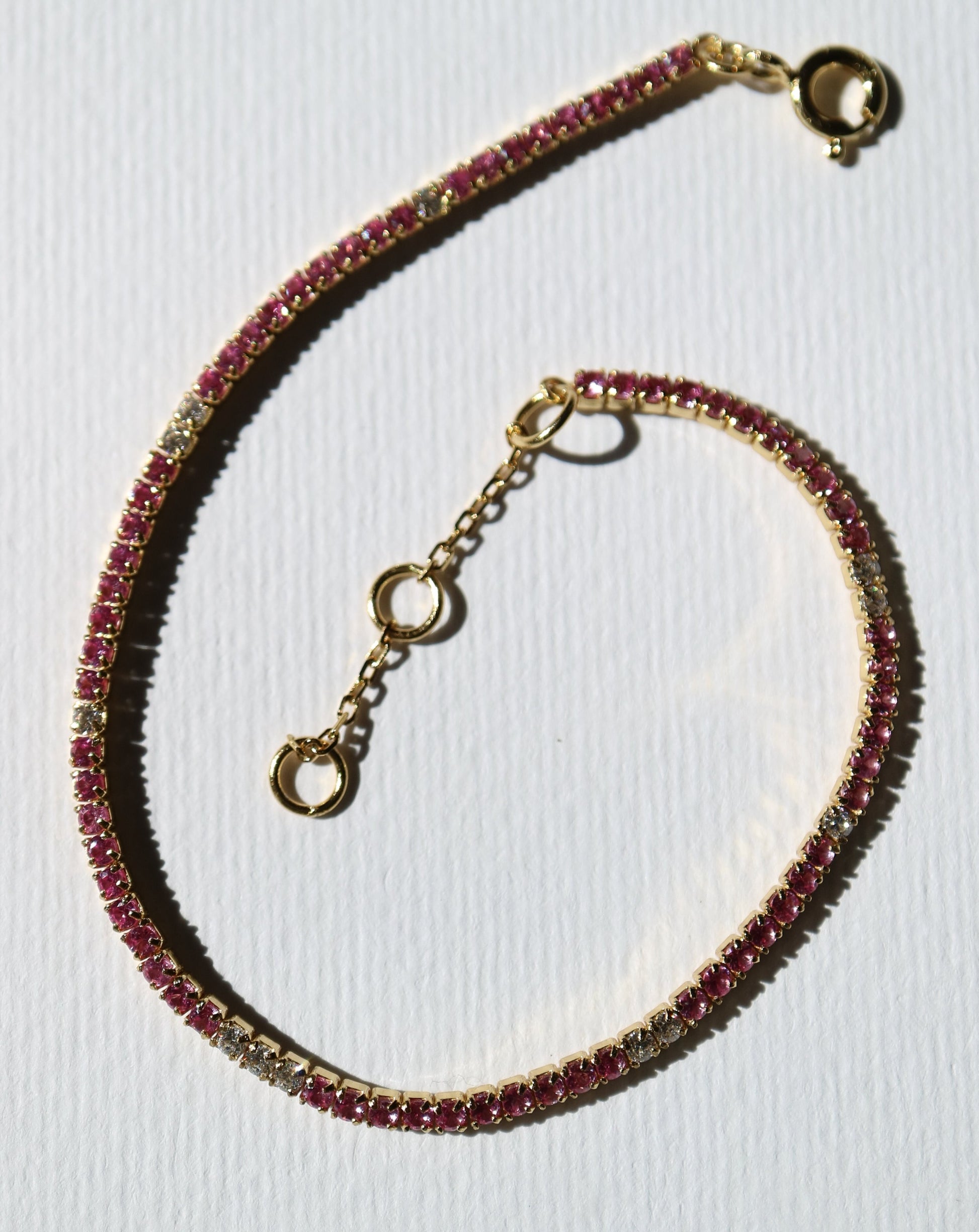 Pink Tennis Bracelet for women