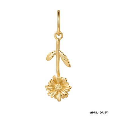 9kt Gold Birth Flower Charm