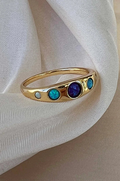 Blue opal ring from La Kaiser