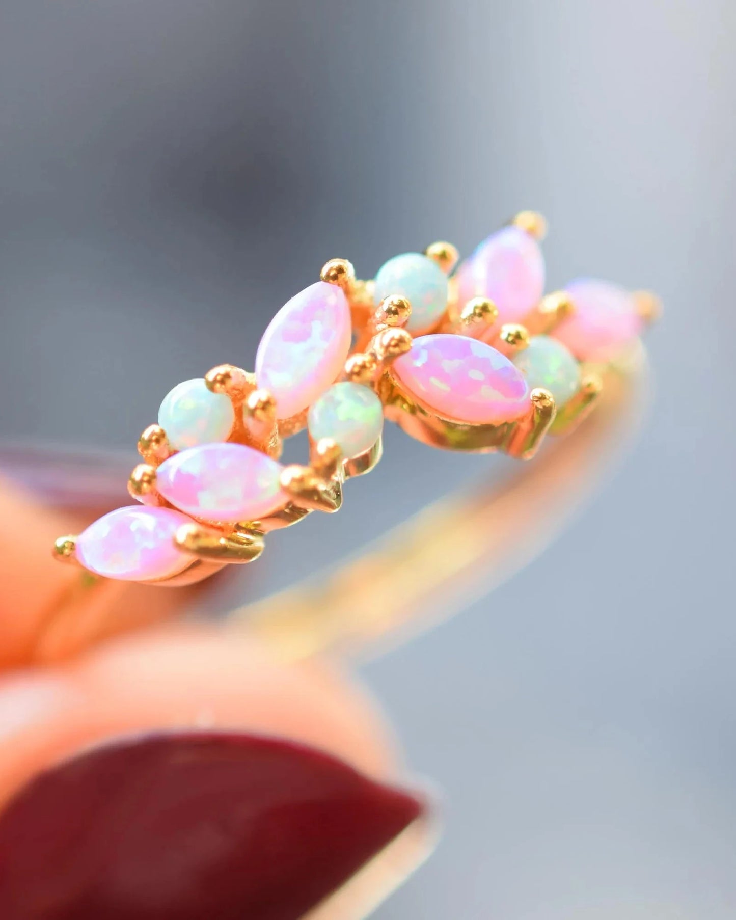 La Kaiser Orchard Ring pastel ombre gold