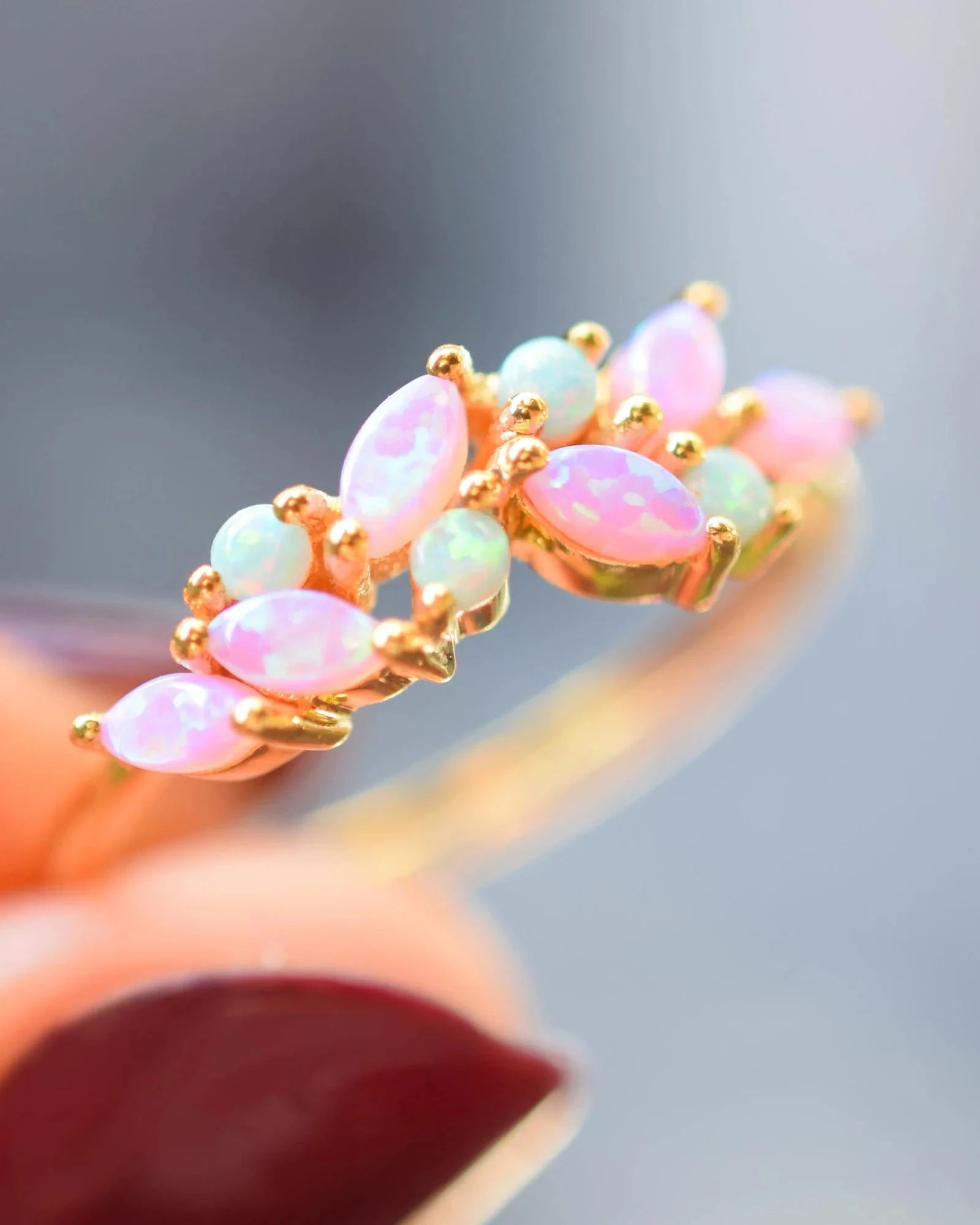 La Kaiser Orchard Ring pastel ombre gold