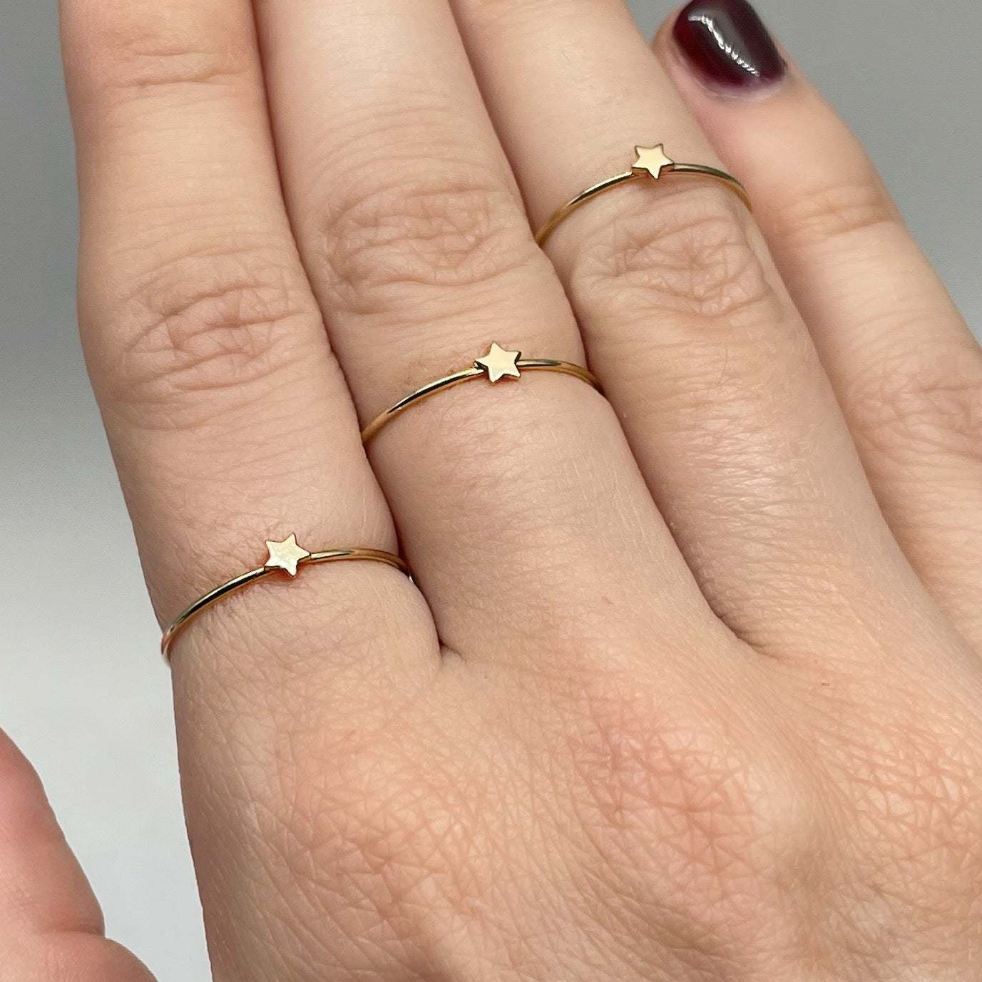 14kt gold Twinkling Star Rings