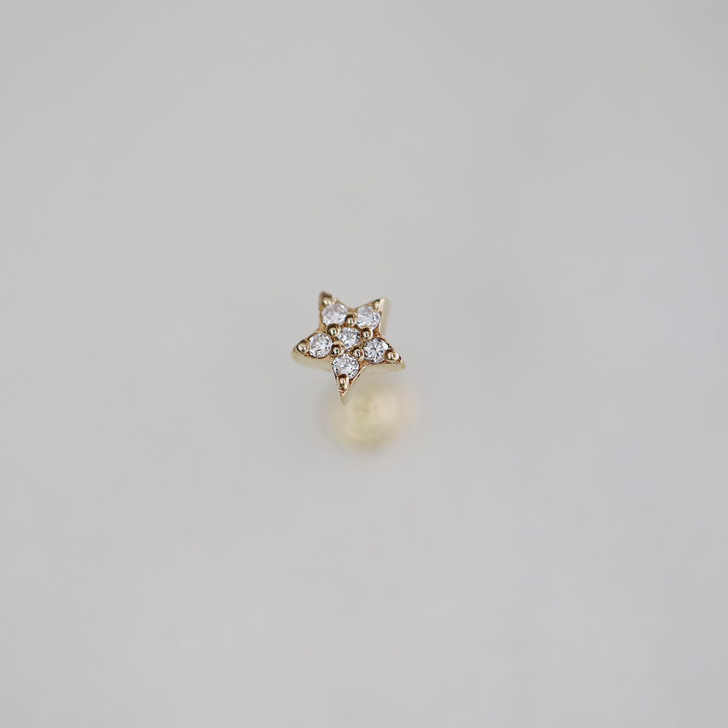 14kt gold Diamond Star Conch Stud