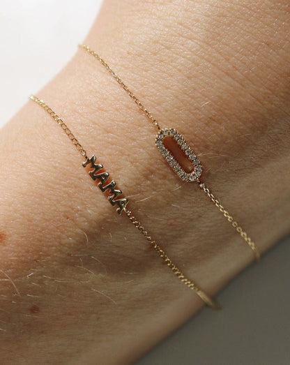 Solid 14ct gold bracelets by Collective & Co Jewellery