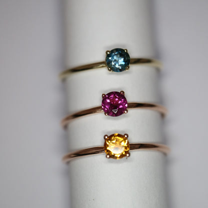 9kt gold stacking rings
