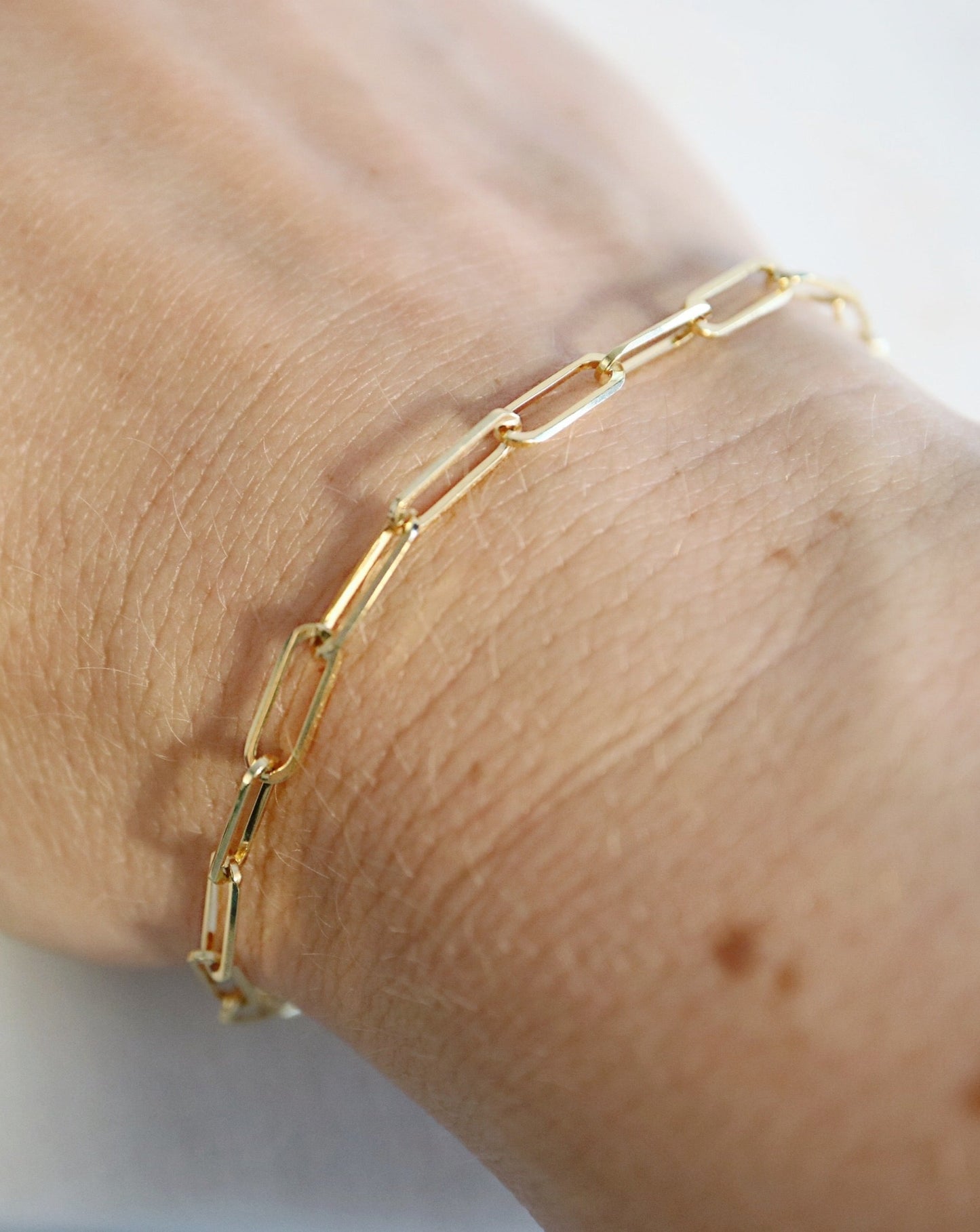 9ct gold Paperclip Bracelet