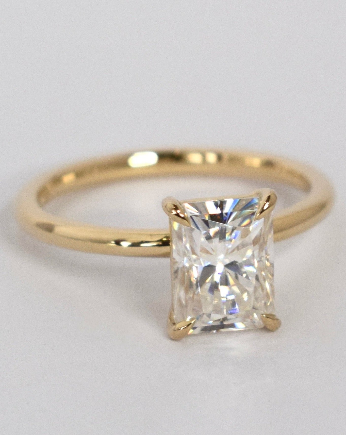 Radiant Cut Solitaire Ring 2ct