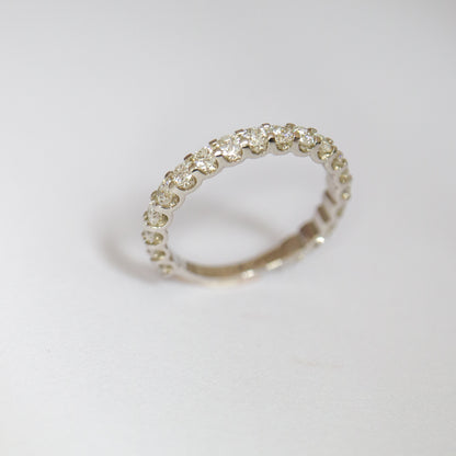 Scalloped Diamond Eternity Ring