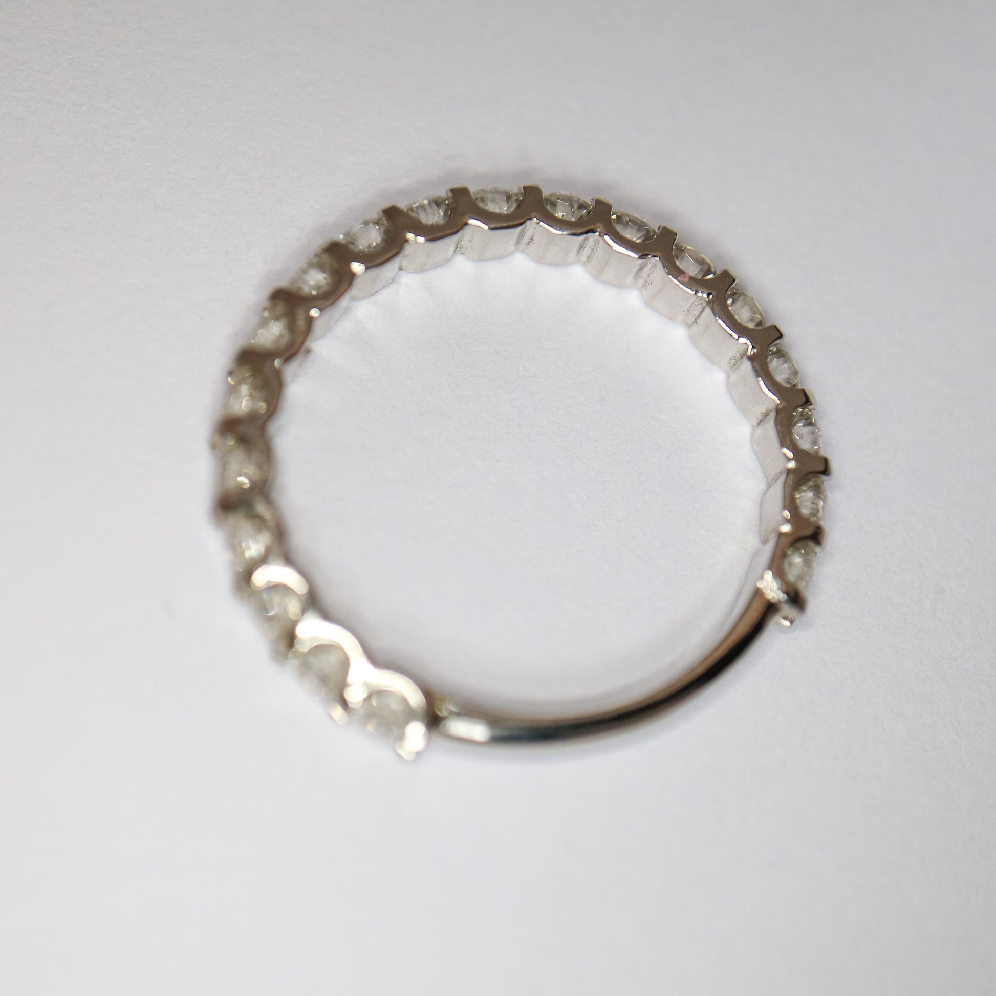 9ct gold Scalloped Diamond Eternity Ring