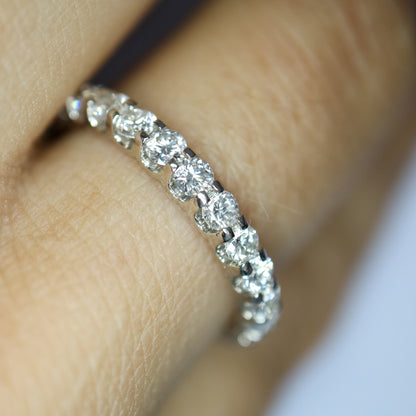 Scalloped Diamond Eternity Ring