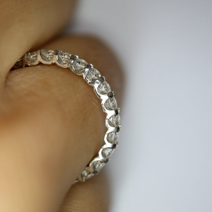Scalloped Diamond Eternity Ring