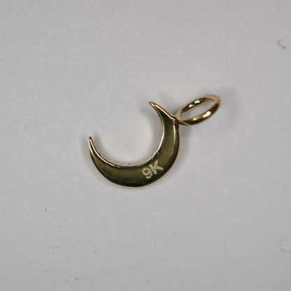 Crescent Charm in gold