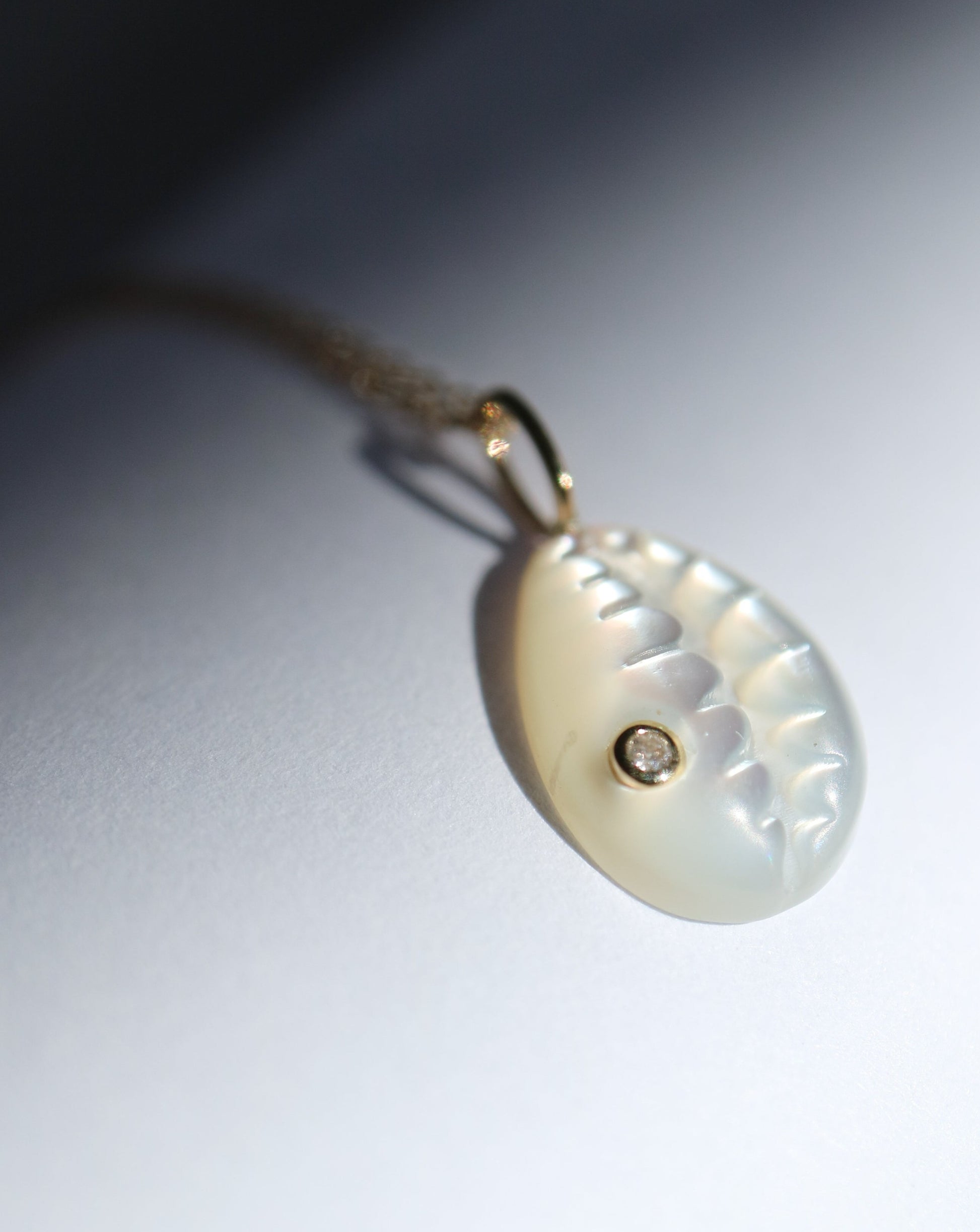 9kt gold Cowrie Shell Necklace