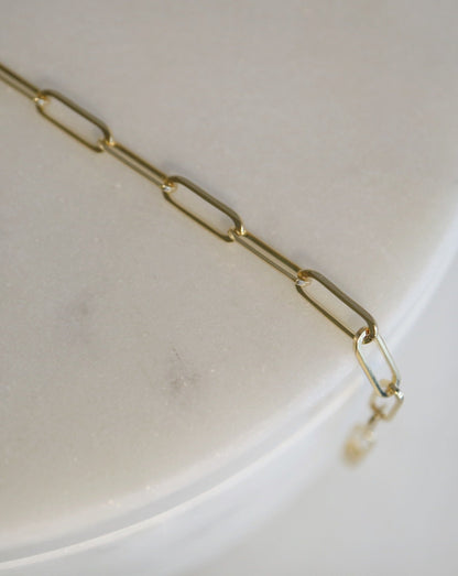 9ct gold Paperclip Bracelet