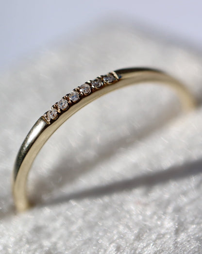 Close up of diamond ring