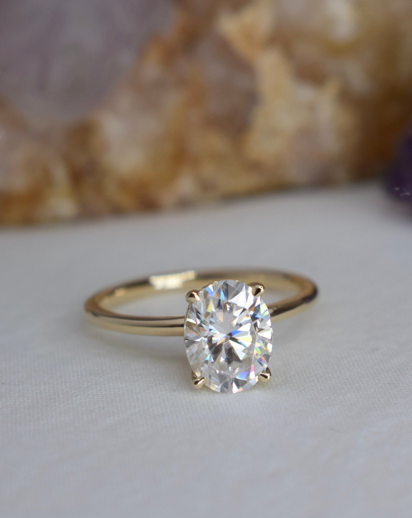 2ct Oval Solitaire Ring from Theia Jewellery