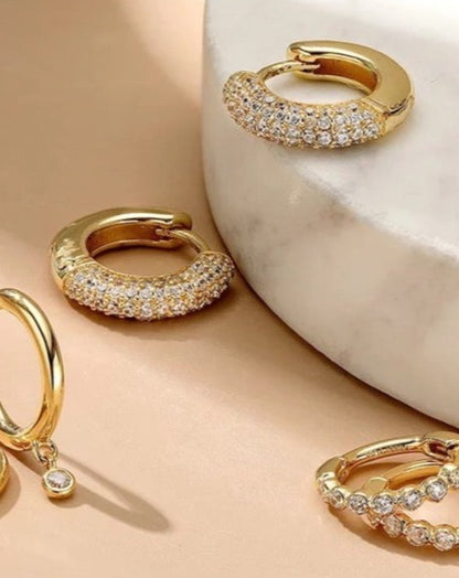 Frosted Donut Hoops from Kini Jewels