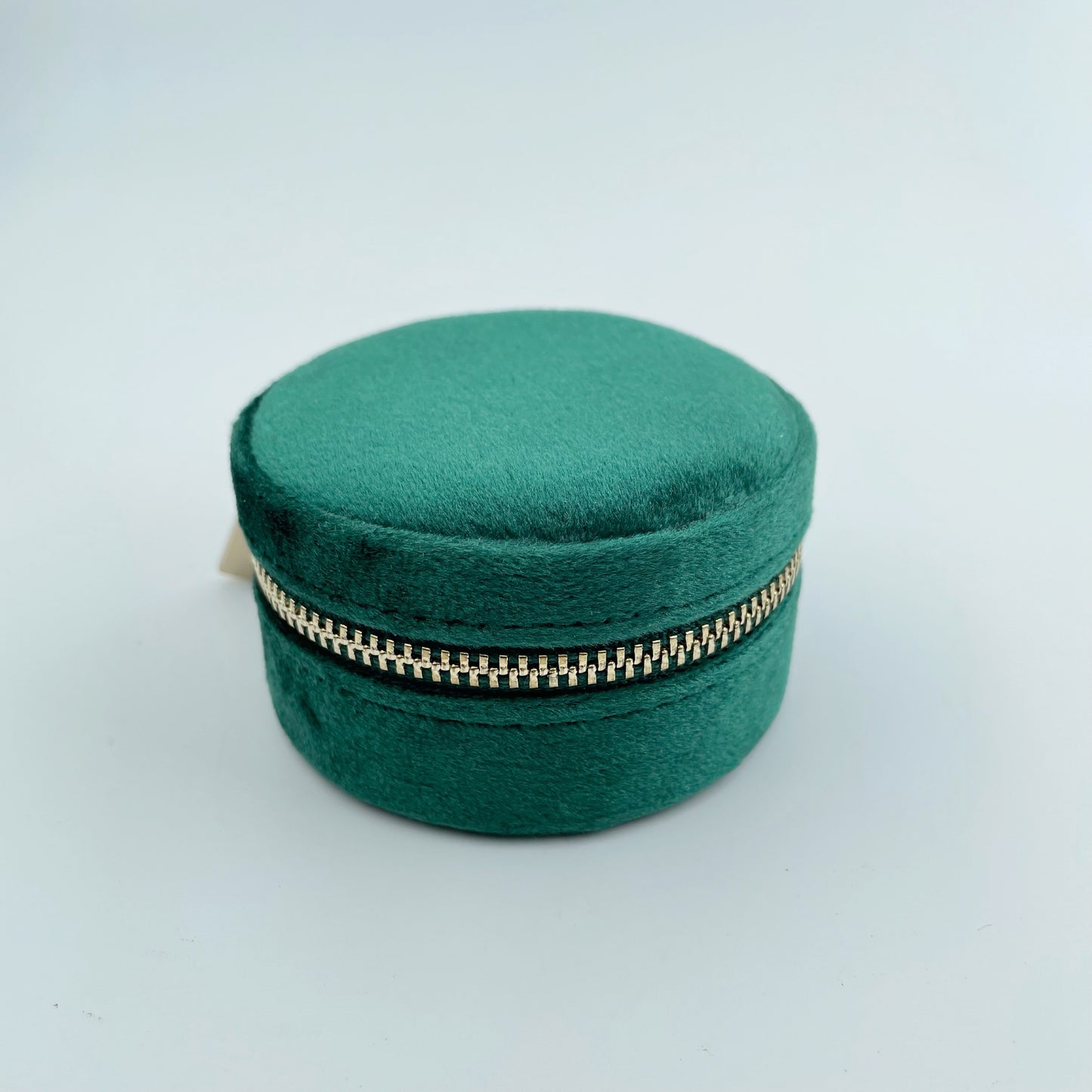 Emerald green velvet jewellery organiser 