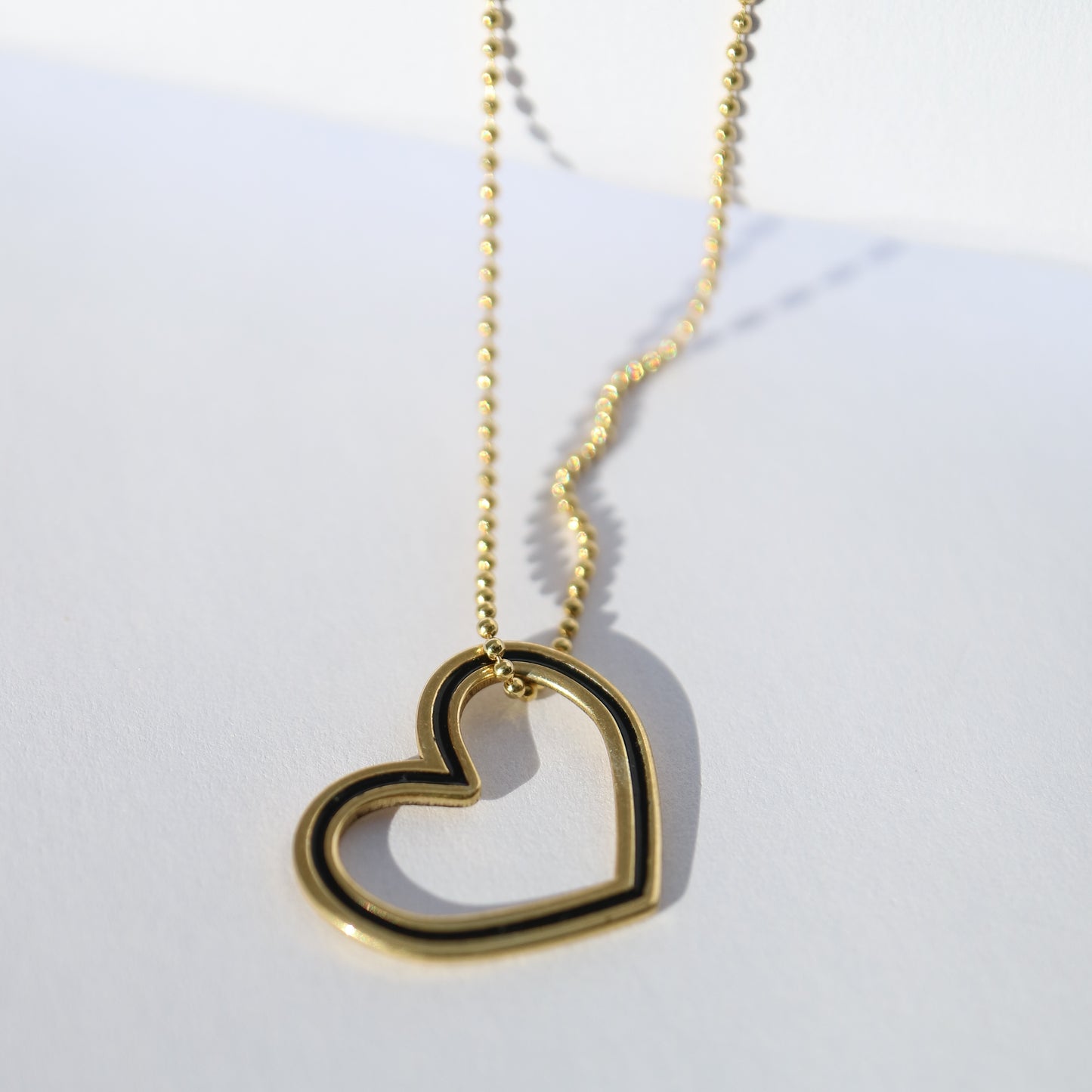 9kt gold Heart Pendant