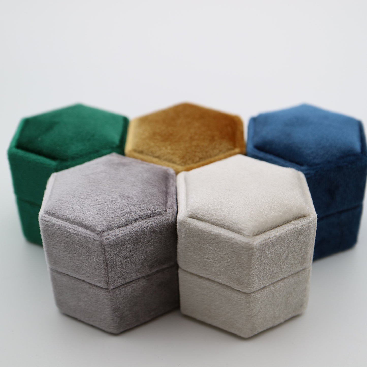 Luxury velvet ring boxes