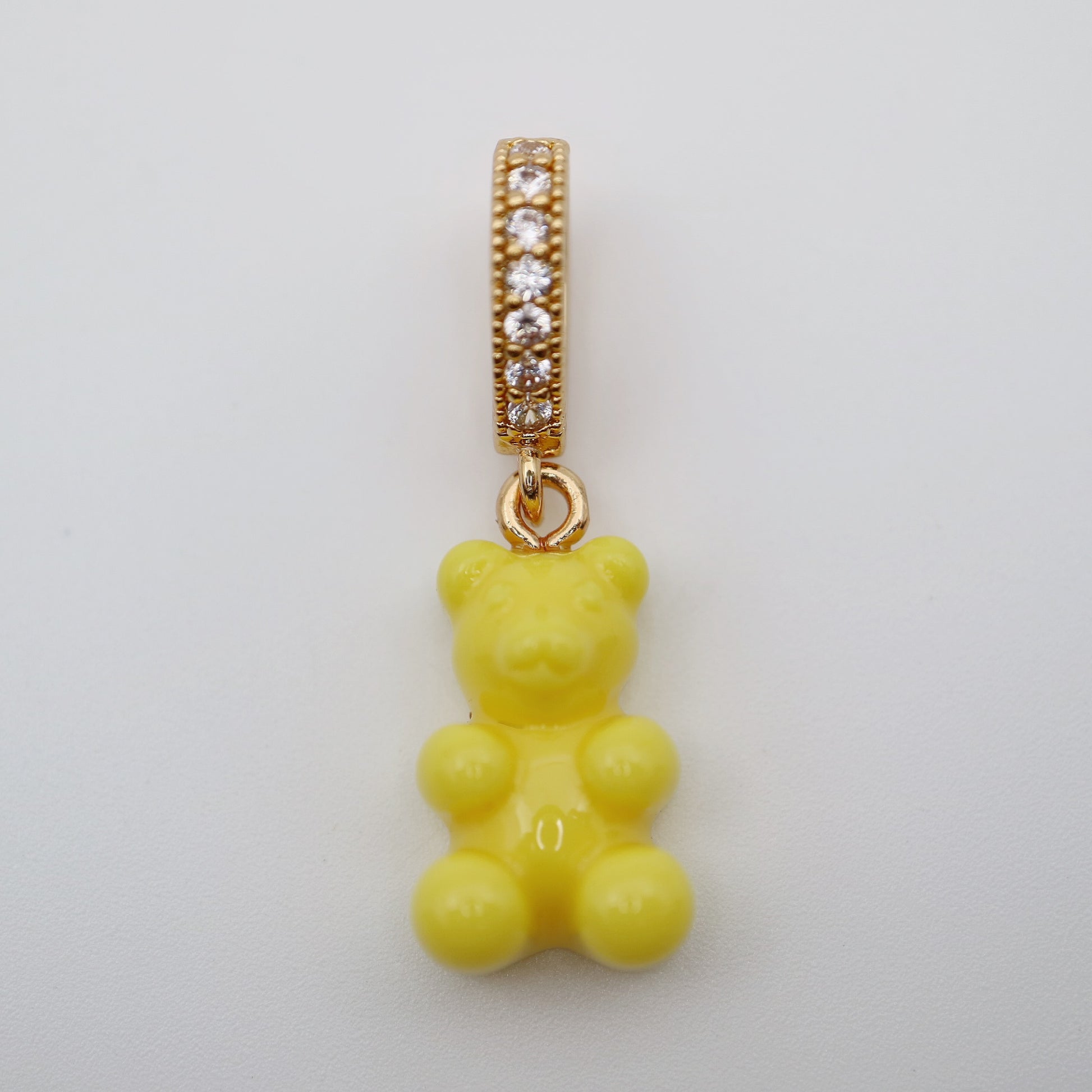 Yellow Gummy Bear Pendant 18ct gold