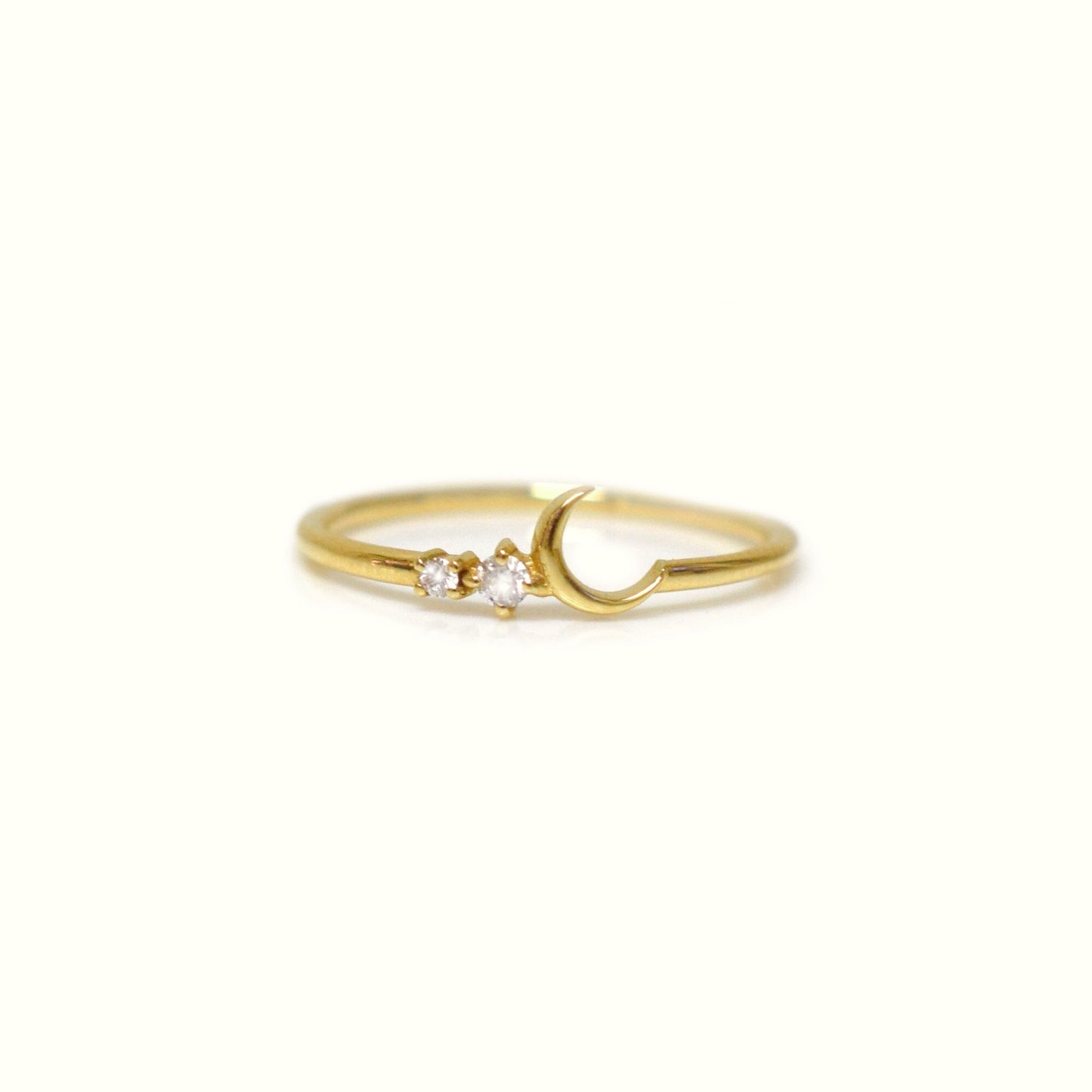 14kt Gold Fly me to the Moon Ring by La Kaiser. Sold exclusively in South Africa online at Collective and Co, online fine jewellery store