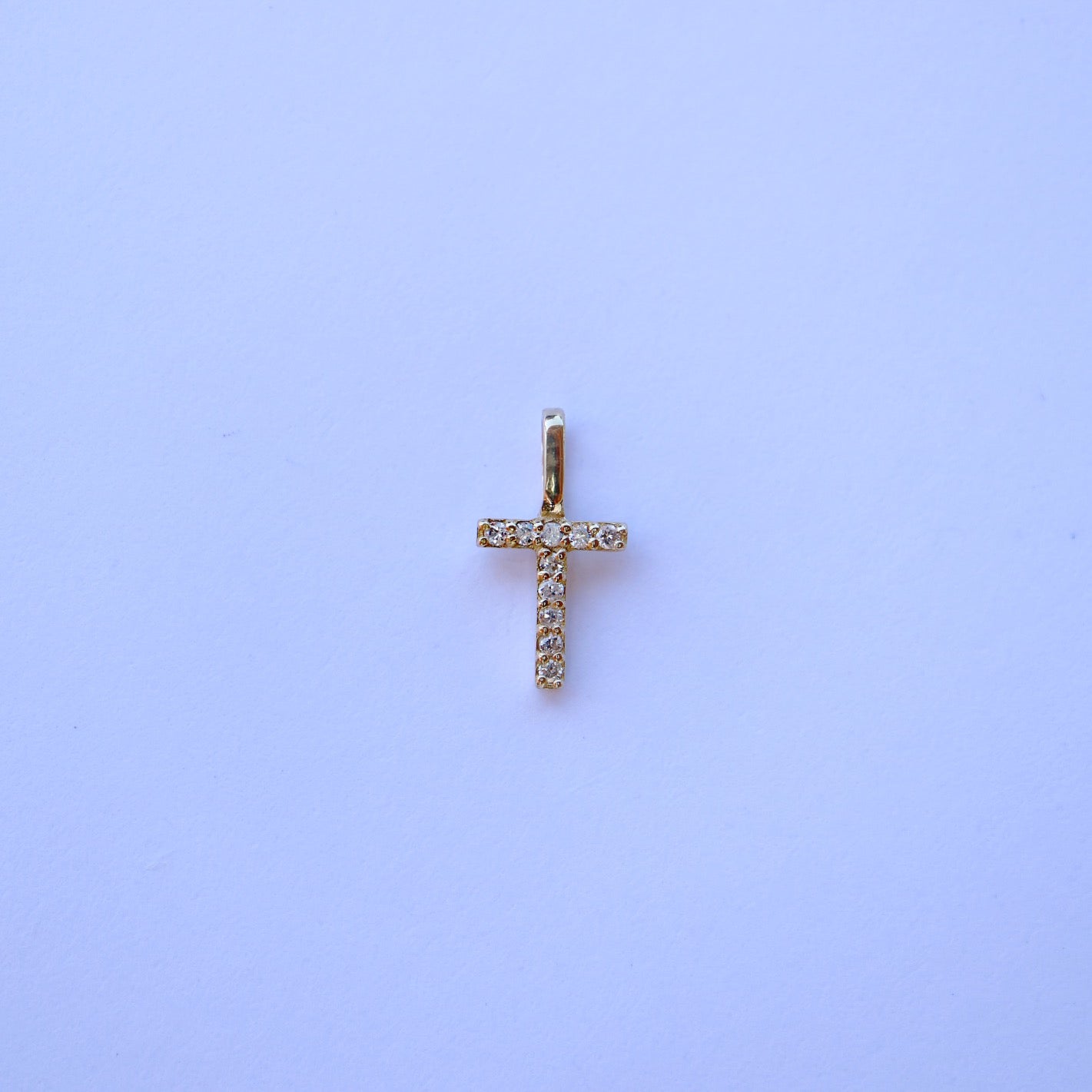 9kt gold and diamond initial pendants by Collective & Co.