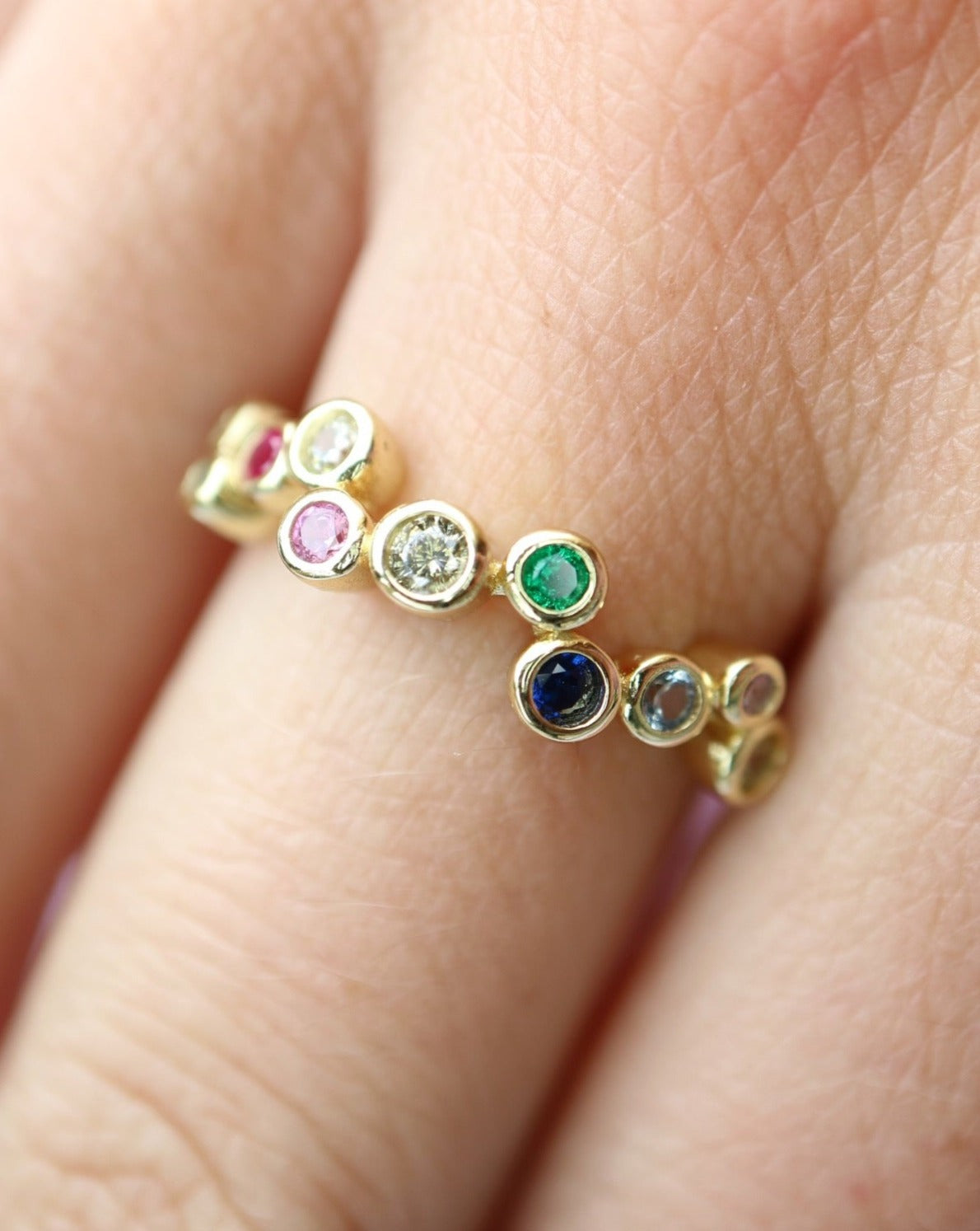 colourful bubbles ring