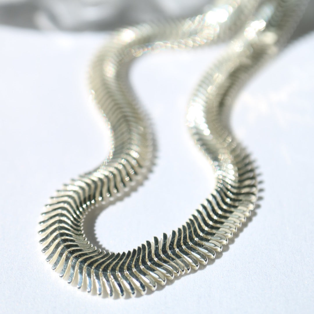 Silver Snake Chain Necklace