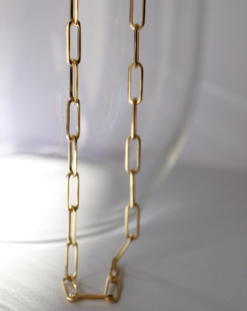 9ct gold Paperclip Chain