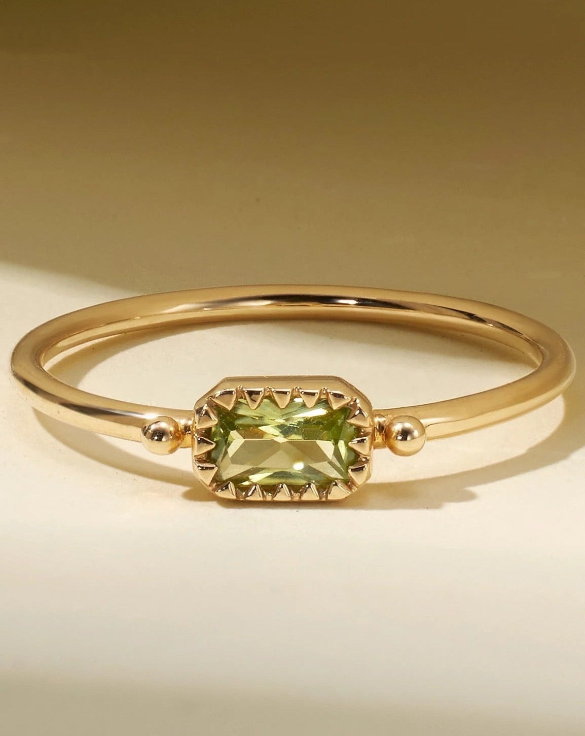9kt gold Olivine Ring from That's My Story