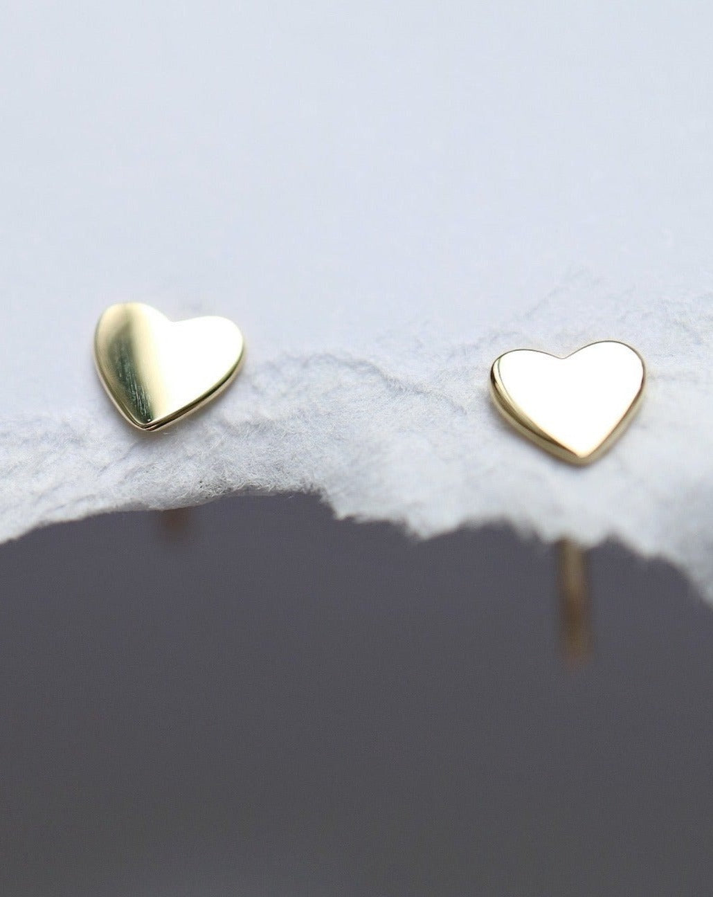 9kt Heart Stud Earring from Collective & Co Jewellery