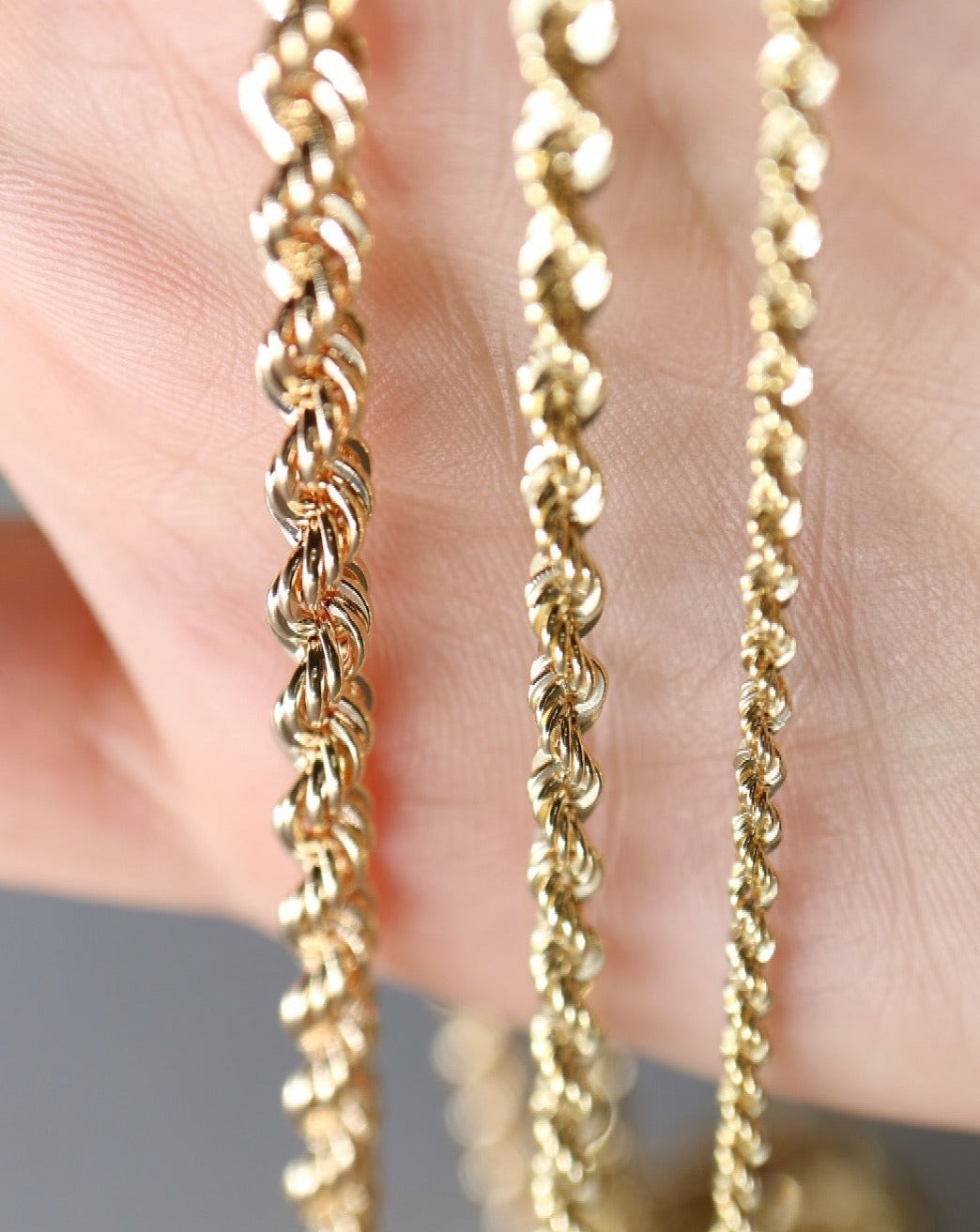 9ct gold Rope Chains from Collective & Co Jewellery